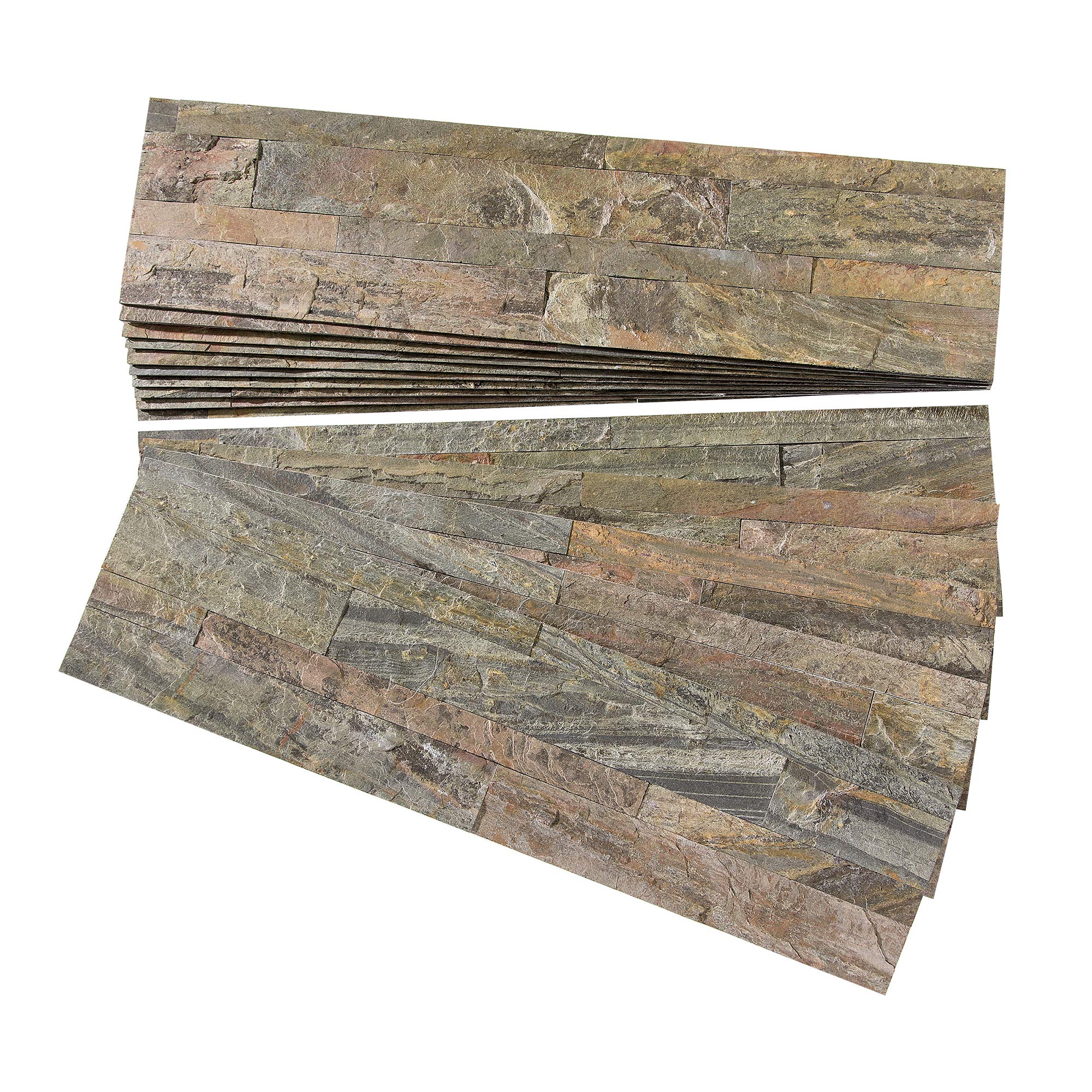 Peel and Stick Stone Overlay Kitchen Backsplash - Weathered Quartz