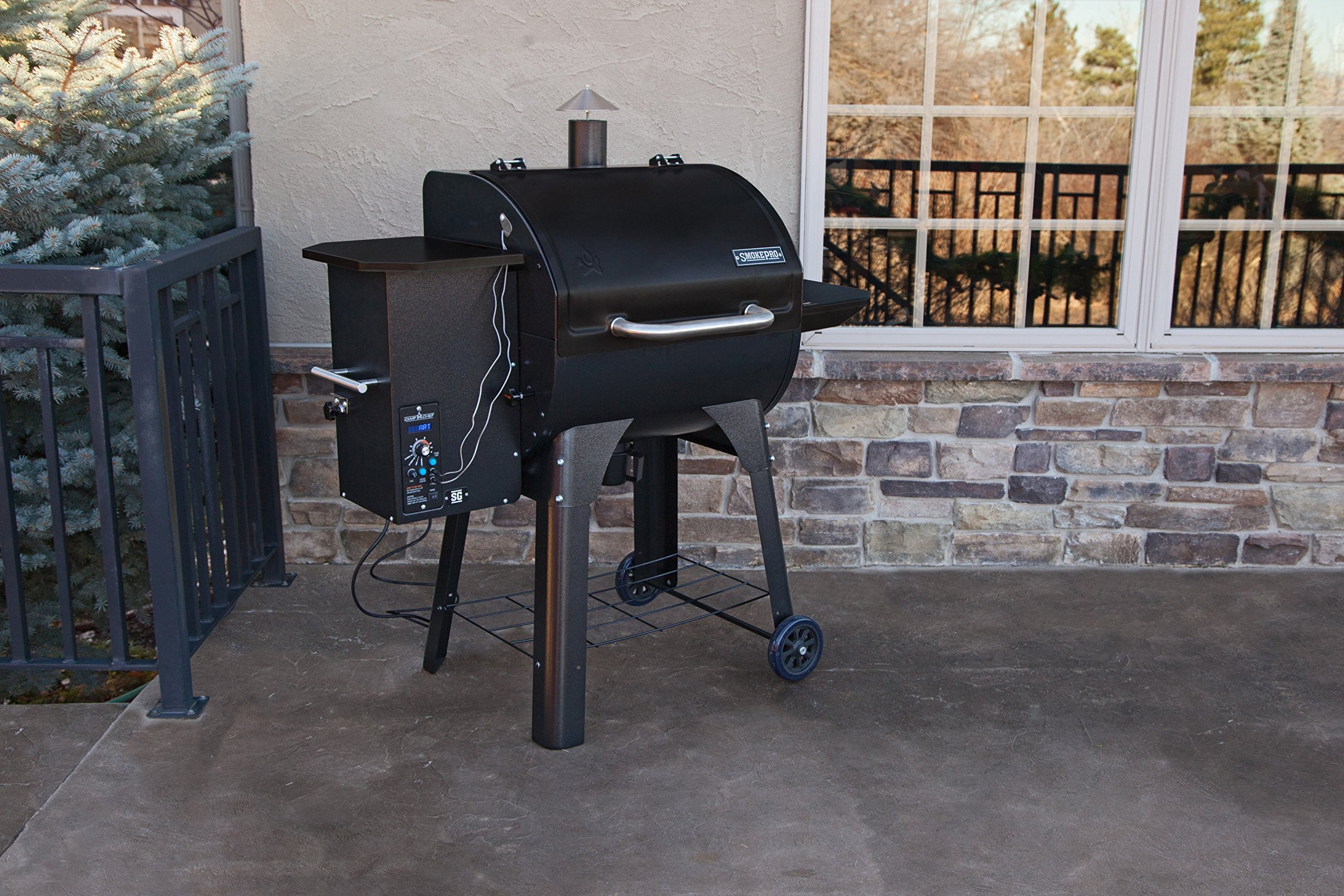SmokePro SG 24 Smoker, Black (PG24SG) Wood Pellet Grill