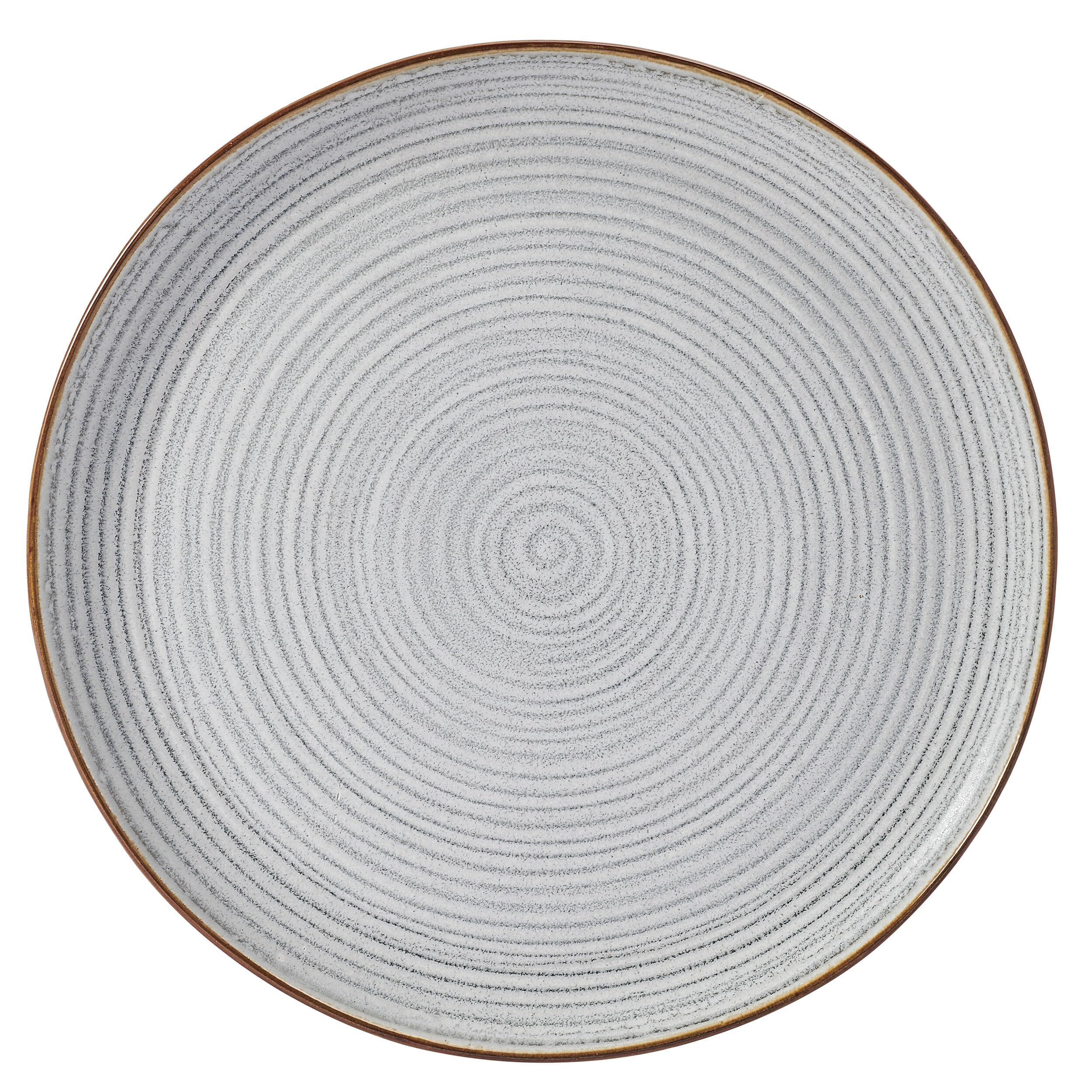 Rowan Gray 12 Piece Plate Bowl Dinnerware Set, Service