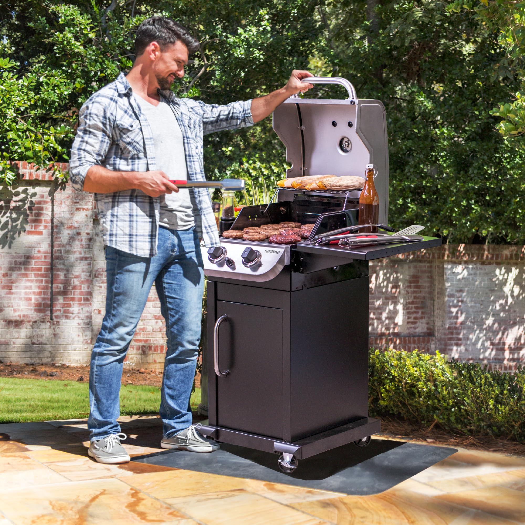 Performance Series Convective 2-Burner Cabinet Propane Gas Stainless Steel Grill