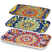 Serving Platters Set of 3, 16"/14"/12" Inch Rectangular Trays