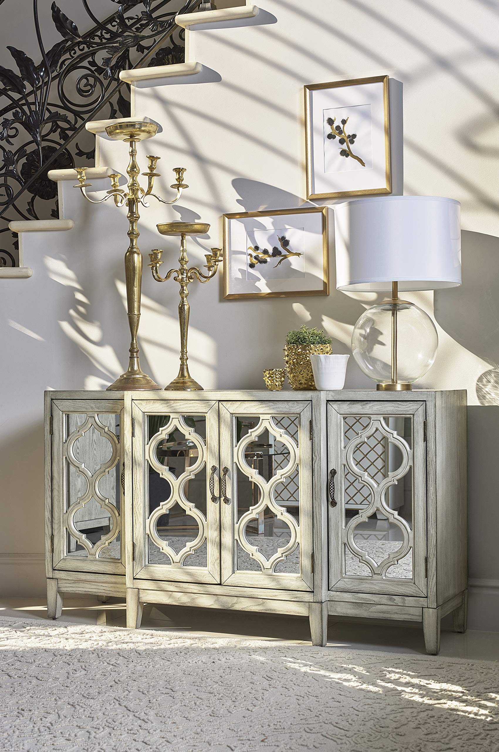 Accent Cabinet Antique White 953376