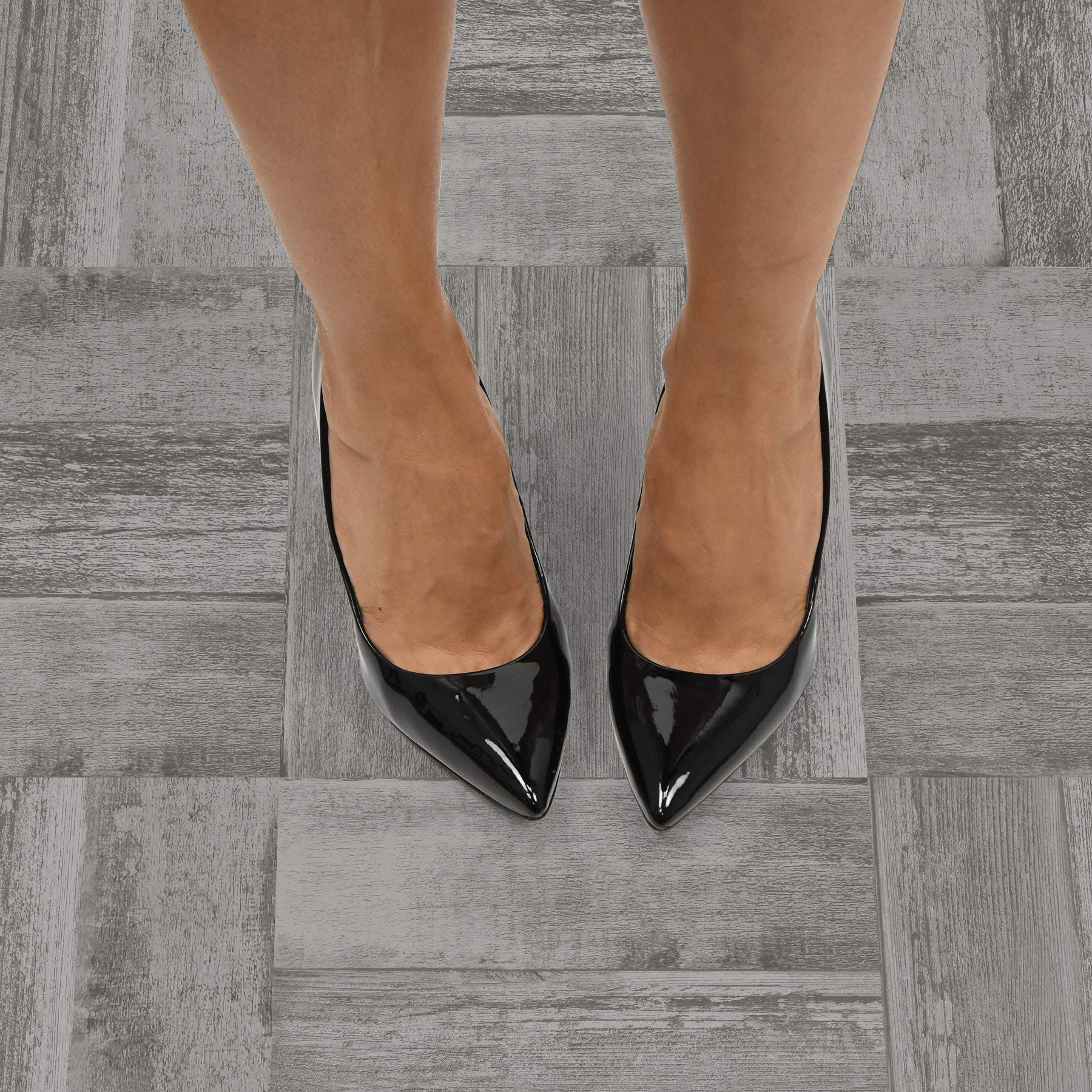 Vanleer Peel & Stick Floor Tiles, Grey