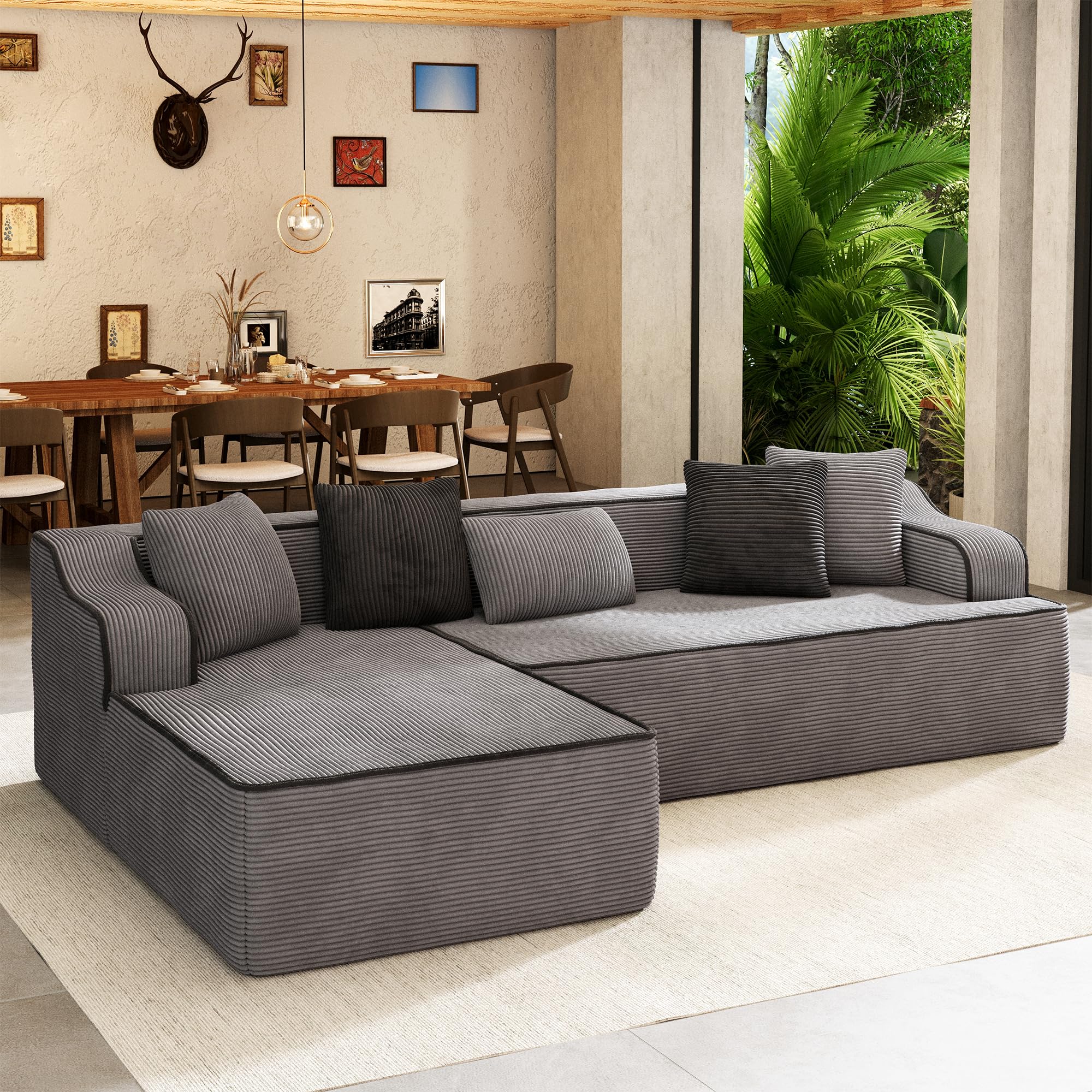 Cloud Sectional Couch with L-Shaped Chaise