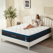 King Size Mattress | 12 Inch Hybrid Mattress in a Box | Medium Firm Memory