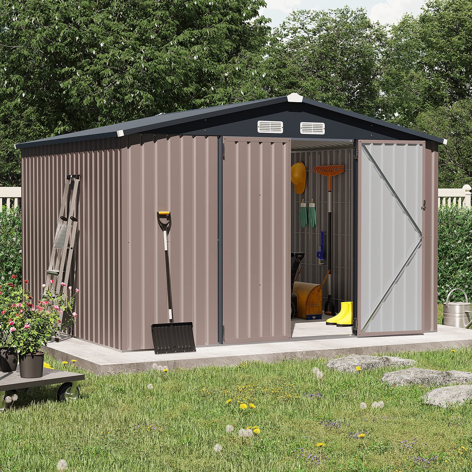 10 x 8 FT Outdoor Storage Shed