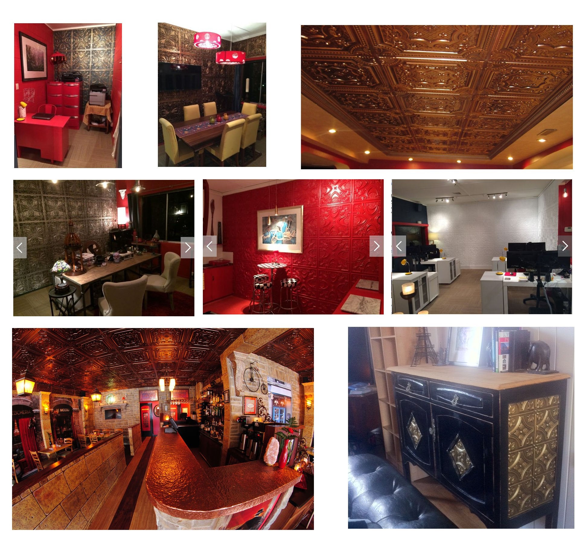 Ceiling Tiles Faux tin Paint Antique Copper Restaurant Decor Wall Panels PL19 10pcs/lot