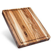 Thick Sustainable Acacia Wood Cutting Board for Kitchen with Juice Groove