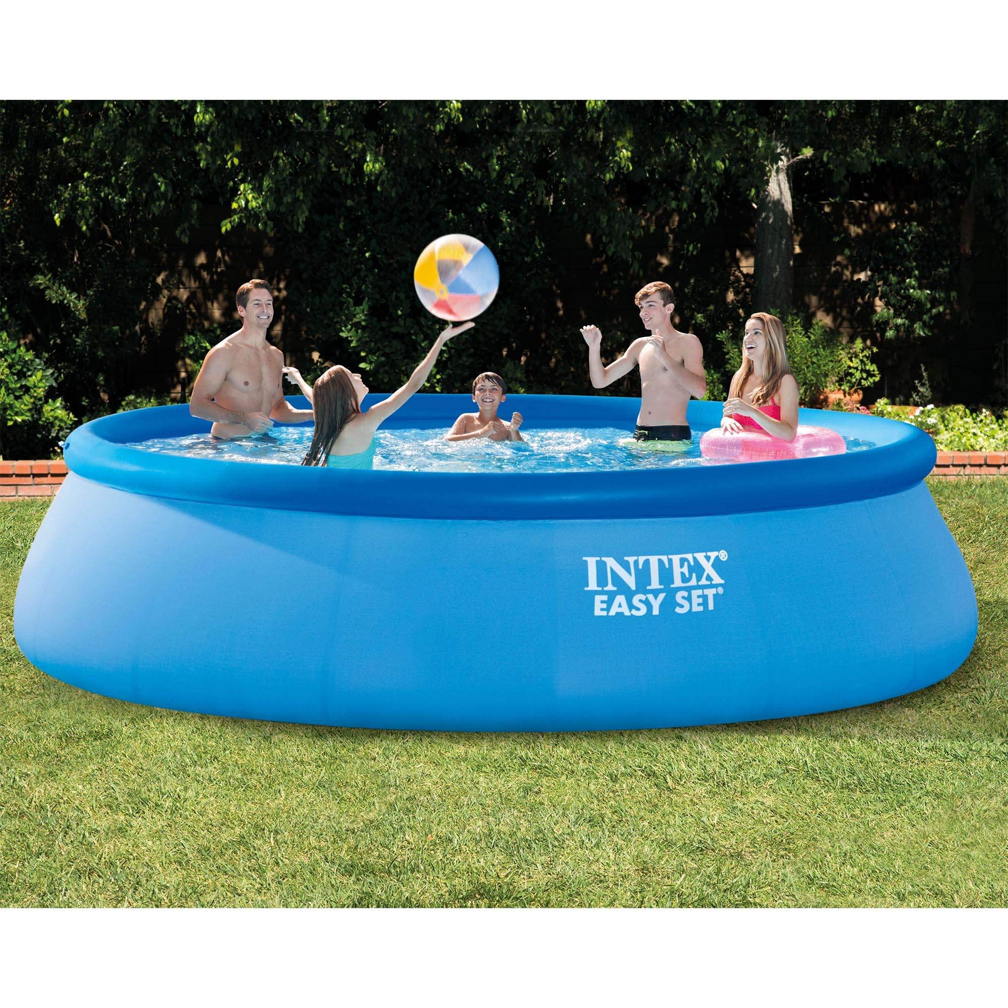 Inflatable Easy Set Above Ground Round Swimming Pool Outdoor Pool Set for Backyards