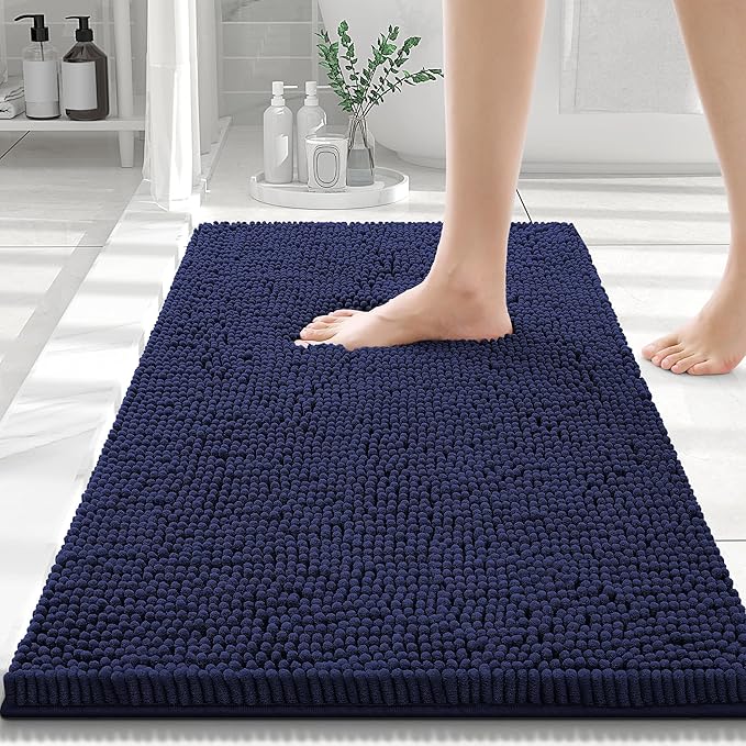 Smiry Luxury Chenille Bath Rug 70''x24'', Extra Soft
