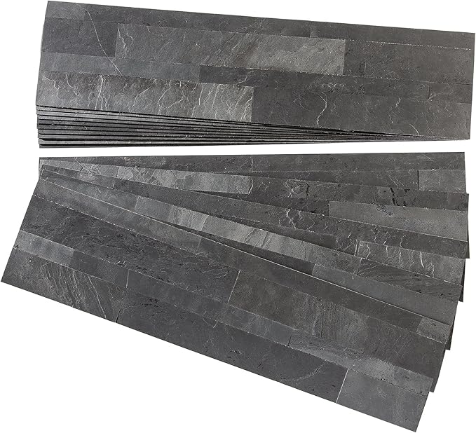 Peel and Stick Stone Overlay Kitchen Backsplash - Weathered Quartz