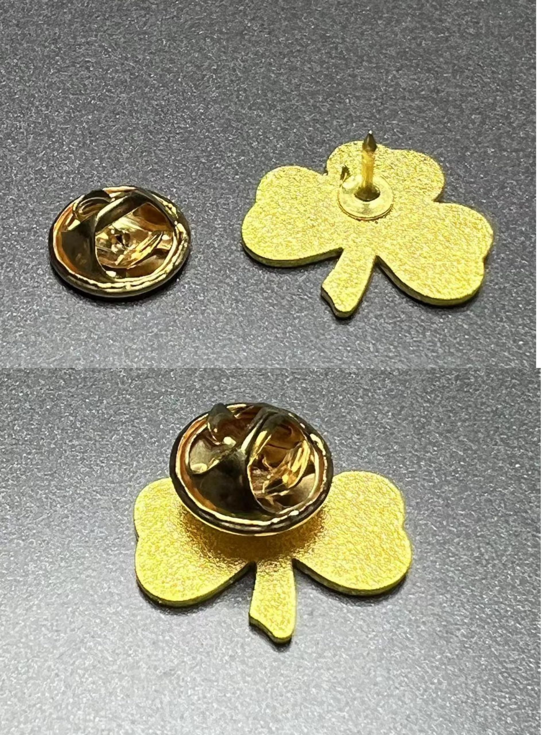 25/50/100pcs St. Patrick's Day clover lapel pin Clover pin brooch Patrick's Day