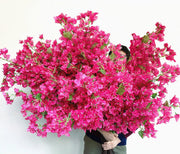 40Pcs in Bulk Artificial Bougainvillea Silk Flowers Branches Long Plant Stems 45"