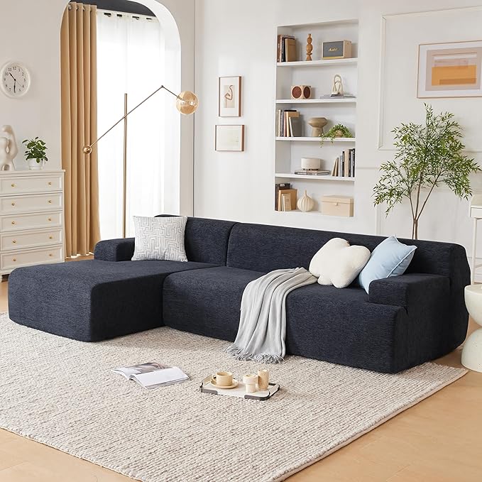 107" Modular Sectional Sofa, Sponge Sofa for Living Room