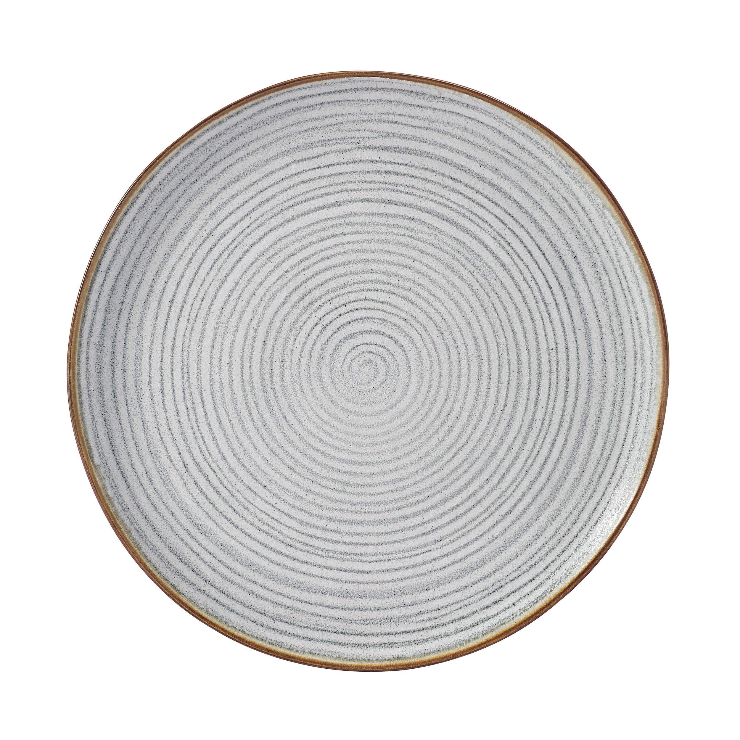 Rowan Gray 12 Piece Plate Bowl Dinnerware Set, Service