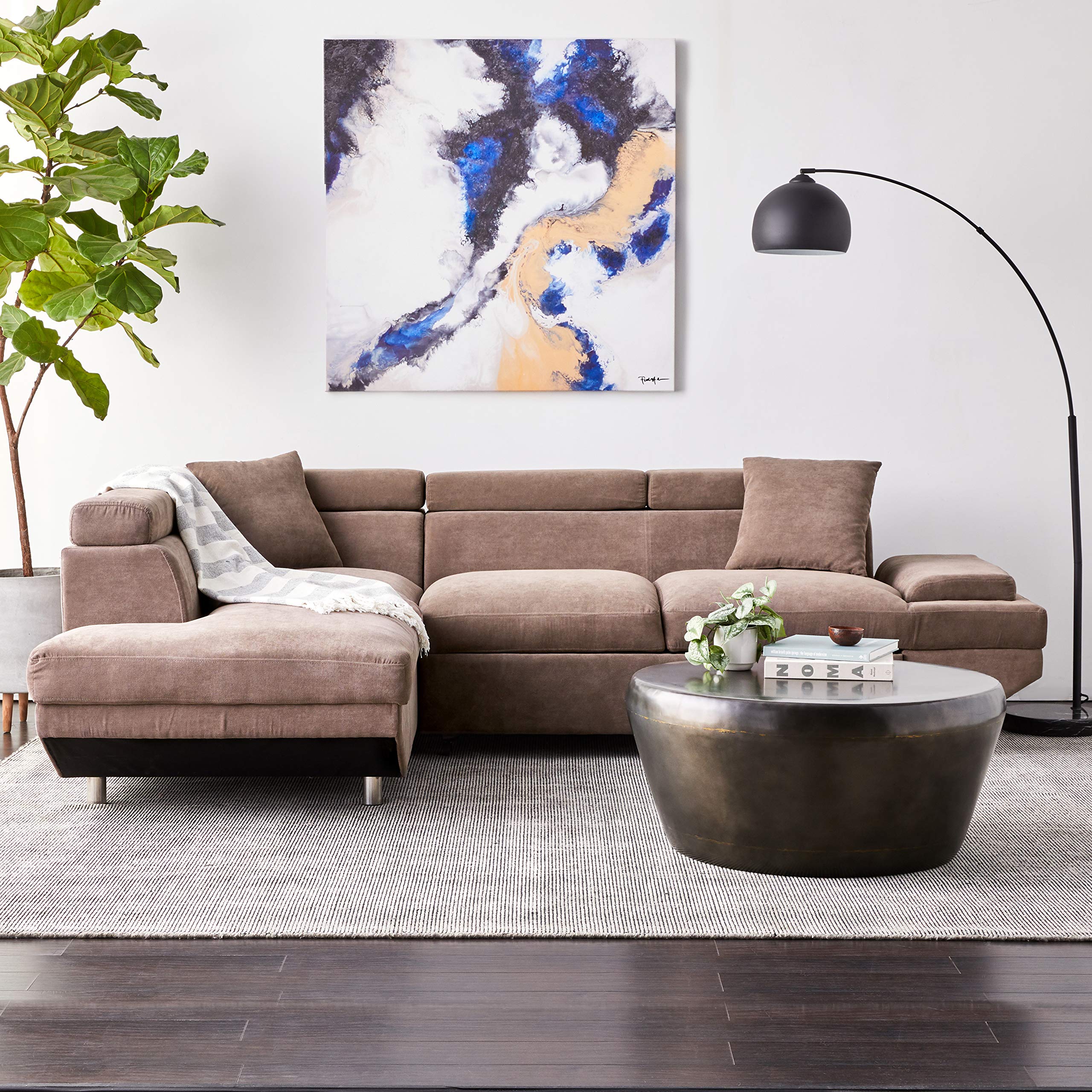 Dentas Sectional with Pull Out Sleeper Chaise