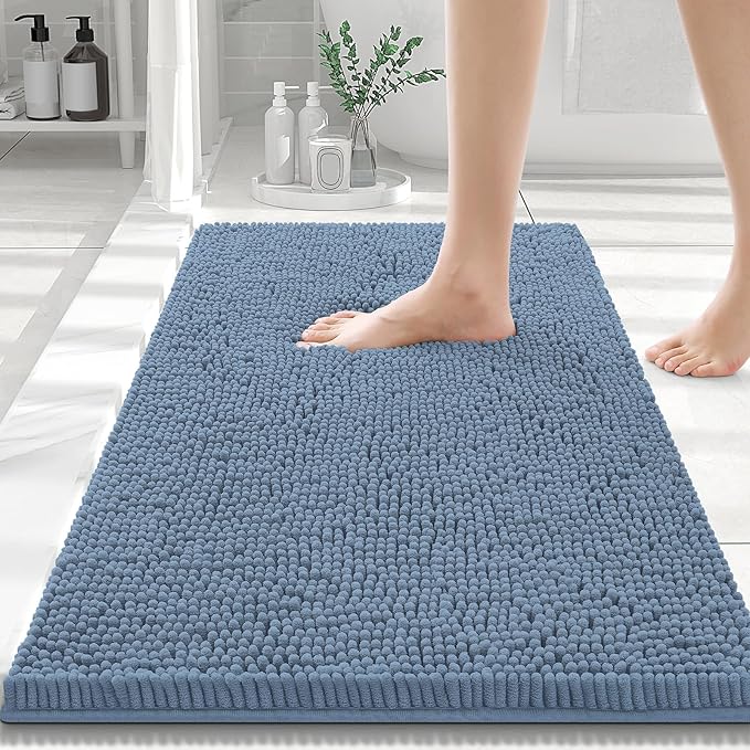 Smiry Luxury Chenille Bath Rug 70''x24'', Extra Soft