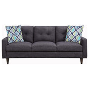 Watsonville - Upholstered Stationary Sofa with Track Arm, Button-Tufted Seat Backs