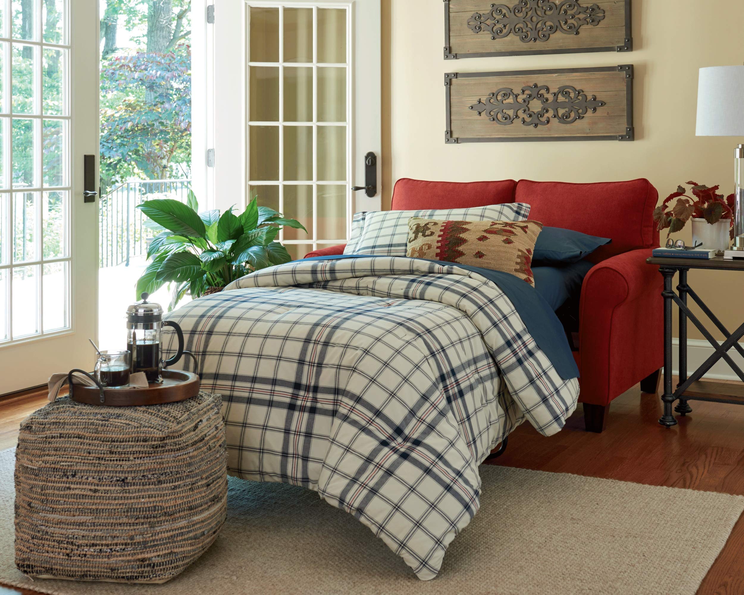 Absalom Hemp Pouf, 16 x 16 Inches, Multicolored,Ottomans and Poufs