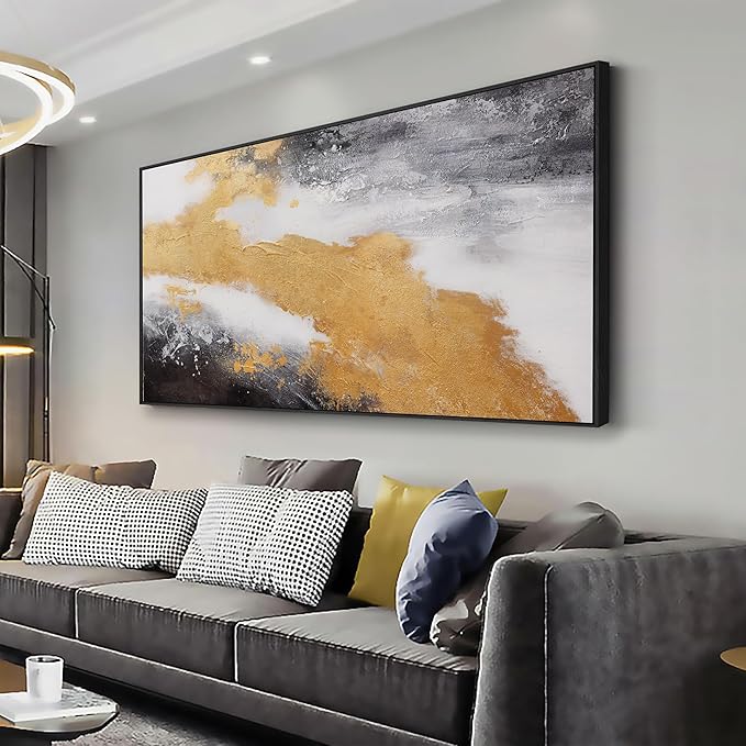 Tree of Life Wall Art Abstract Framed Modern Artwork Canvas Painting Textured Tree Pictures Wall Decor Home Decor Wall Ready to Hang for Bedroom Living Room Size 20"x40"