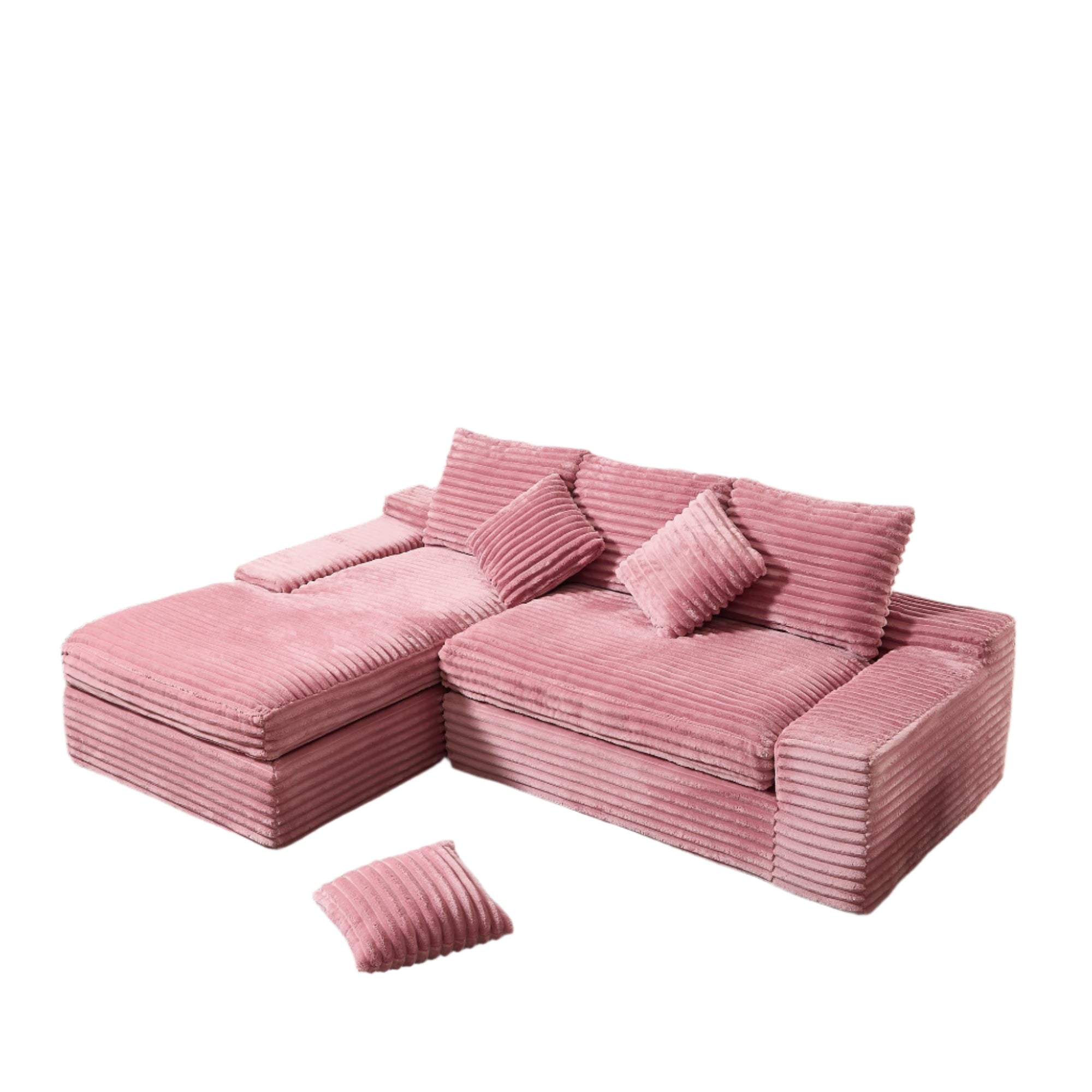 99" Cloud Modular Sectional Couch,L-Shape Sofa Couch with Deep Seat