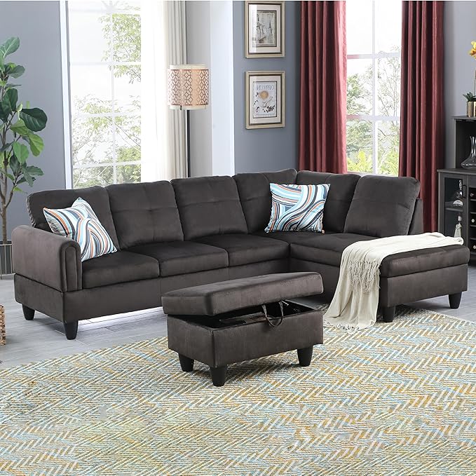 Couches for Living Room L Shaped Couch Upholstered Futon Sofa,living room