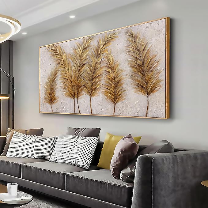 Tree of Life Wall Art Abstract Framed Modern Artwork Canvas Painting Textured Tree Pictures Wall Decor Home Decor Wall Ready to Hang for Bedroom Living Room Size 20"x40"