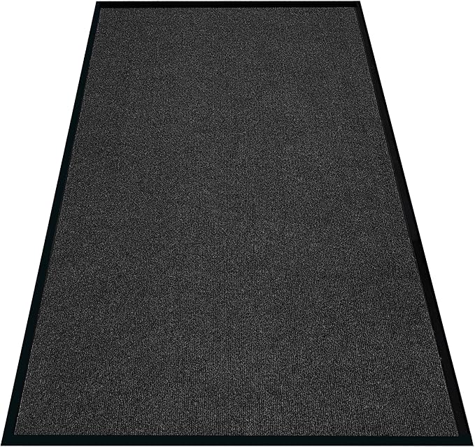 Front Door Mat, 4' x 6' Extra Large Commercial Industrial Rug Heavy Duty Outdoor