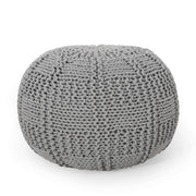 Hortense Pouf, Gray,Ottomans and Poufs
