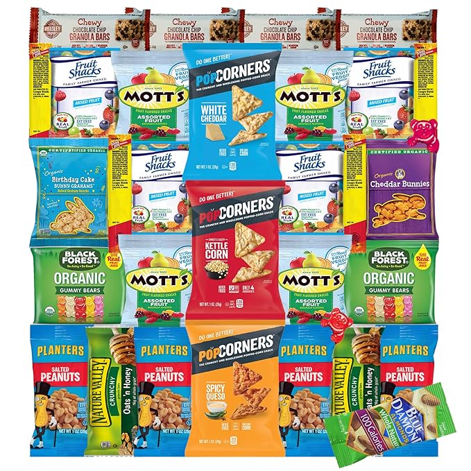 66-Count Holiday Gift Box - 66 Healthy Snacks & Treats - Perfect Variety Pack for Easter