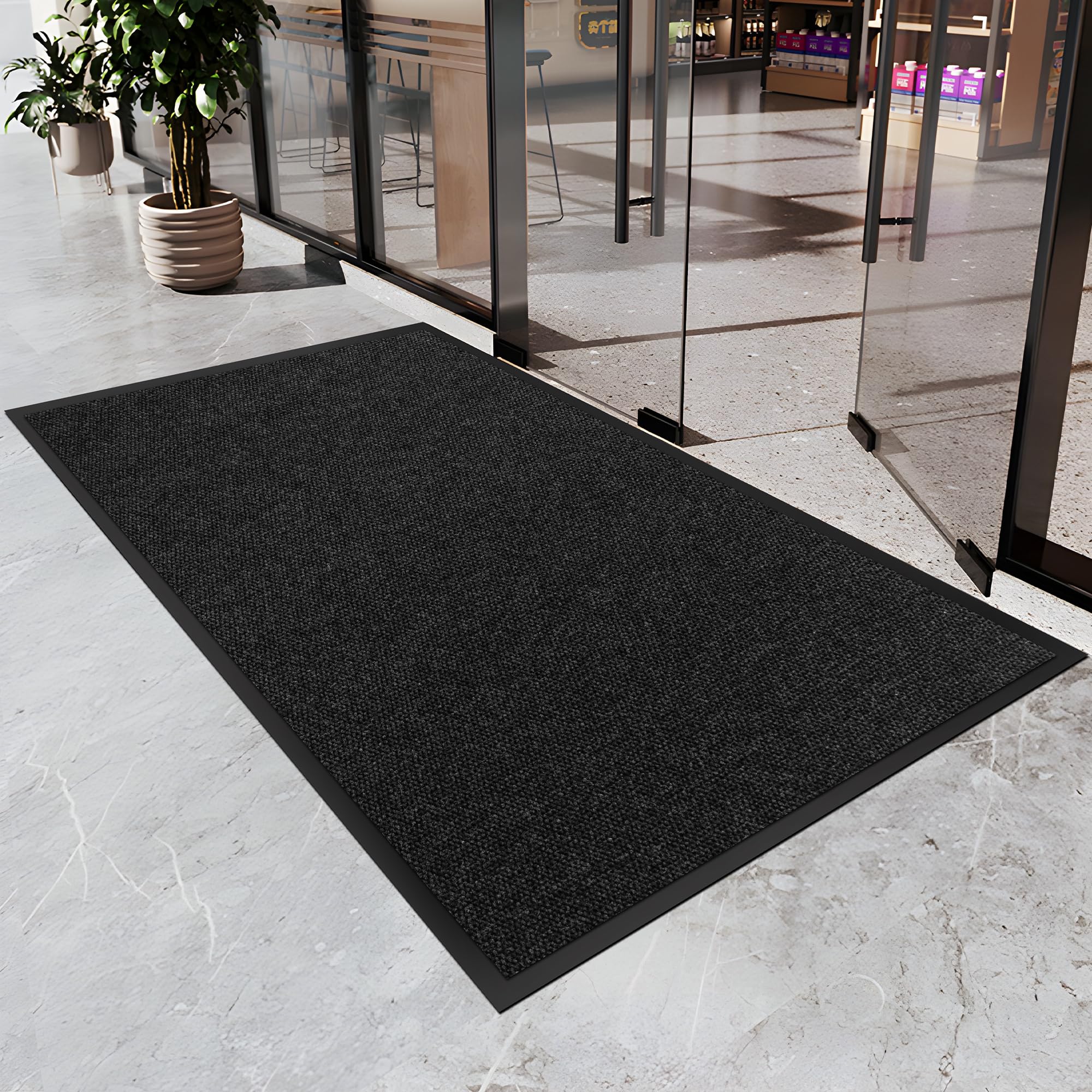 4′ x 6′ Front Doormat Indoor Outdoor Entrance, Commercial Door Mat