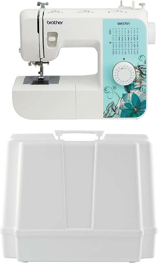 SM3701 Sewing Machine, 12" x 5.8" x 15.3", White