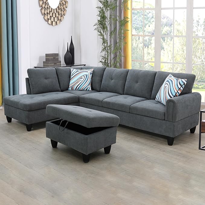 Couches for Living Room L Shaped Couch Upholstered Futon Sofa,living room