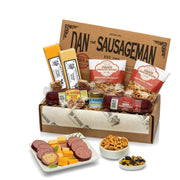 Rainier Gourmet Gift Basket – Original & Jalapeno Summer Sausages, Sweet Hot Mustard