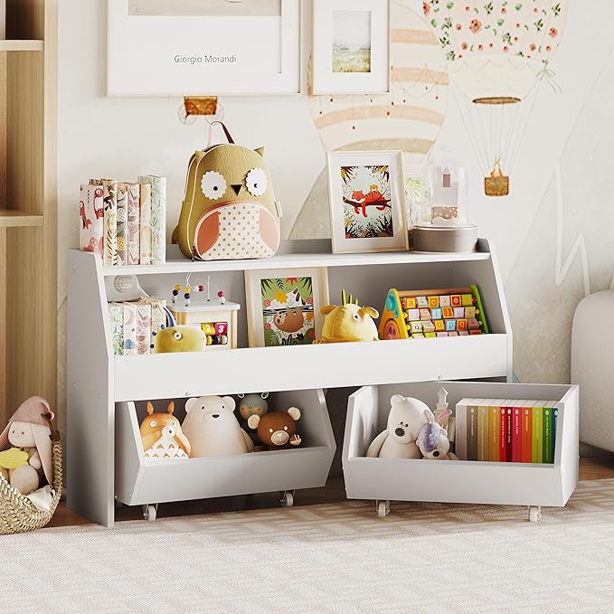Toy Storage Organizer for Kids, Toy Storage Cabinet with Drawers