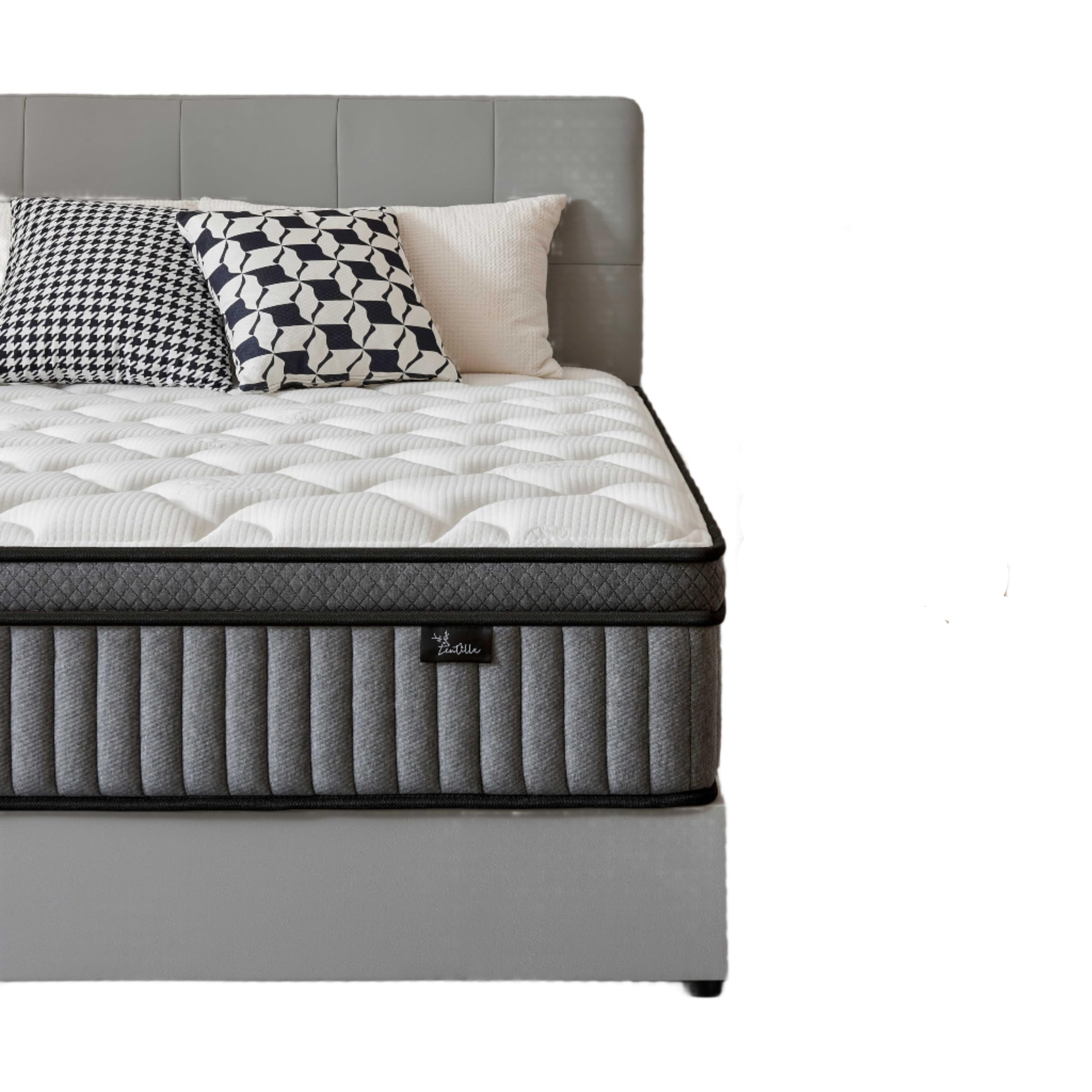 Full Size Mattress 12 Inch Hybrid Mattress - Memory Foam & Individually Pocket Coils