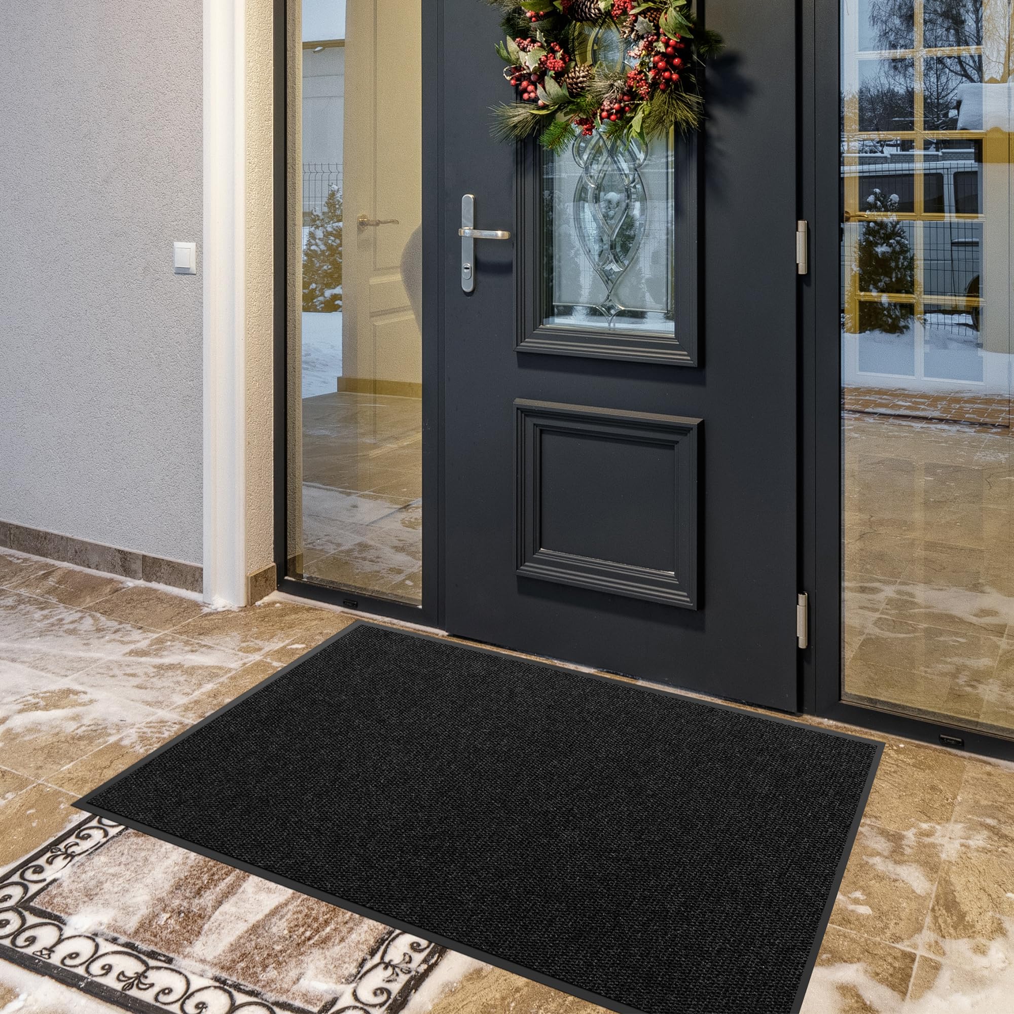 4′ x 6′ Front Doormat Indoor Outdoor Entrance, Commercial Door Mat