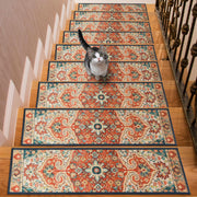 15PCS Stair Treads Non Slip Carpet Mat, Indoor Stair Runners for Wooden Steps
