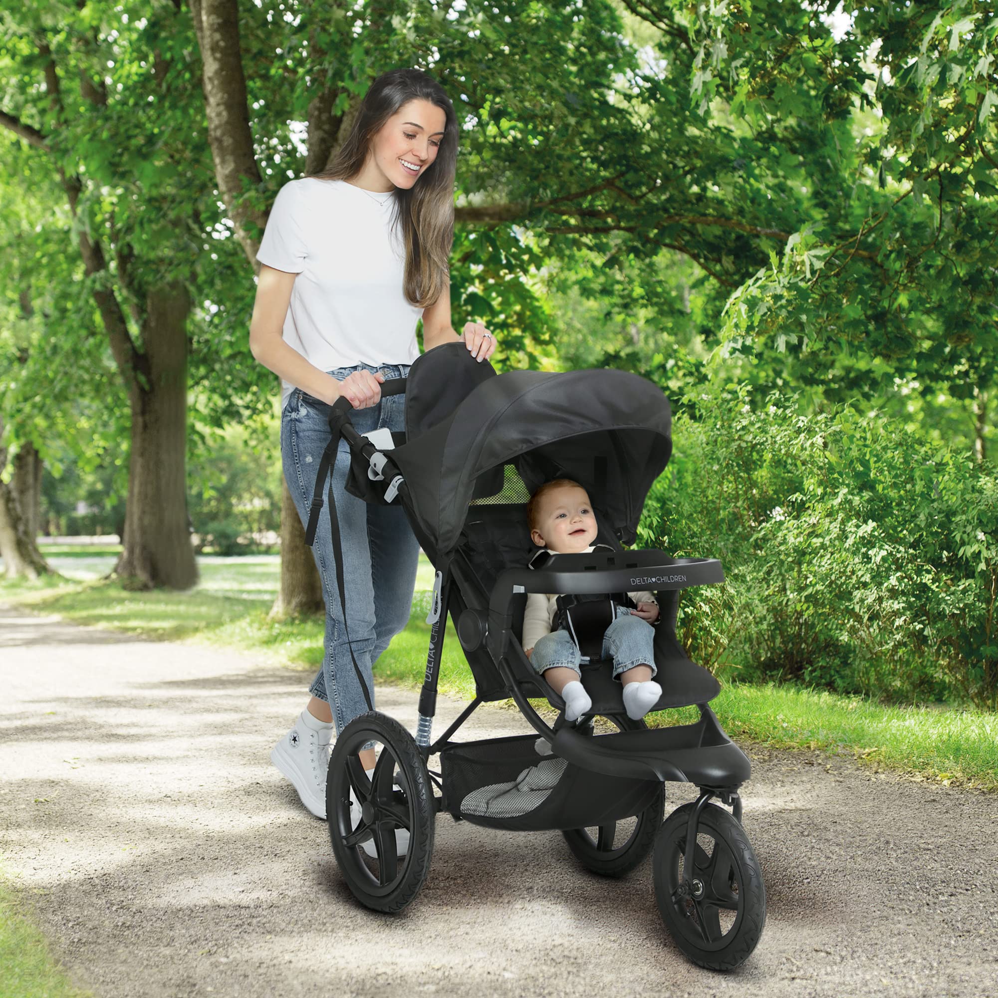 Apollo Jogging Stroller - Shock Absorbing Frame with Large Canopy & Recline