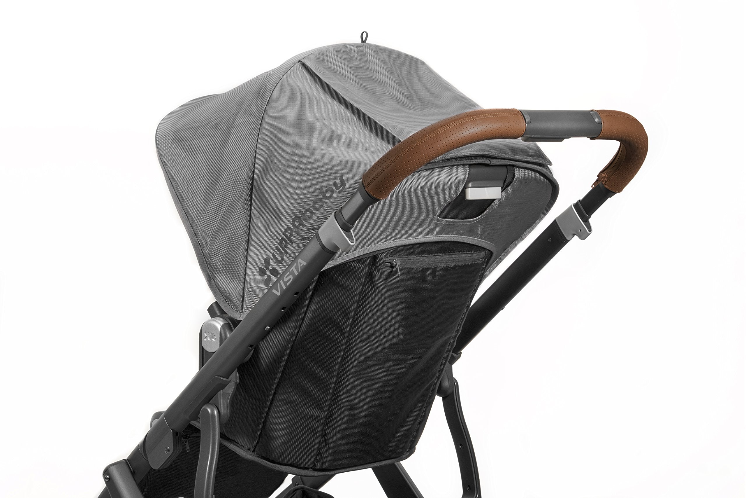 Leather Handlebar Cover for Vista Strollers – REACH Certified Full Grain Leather – Saddle