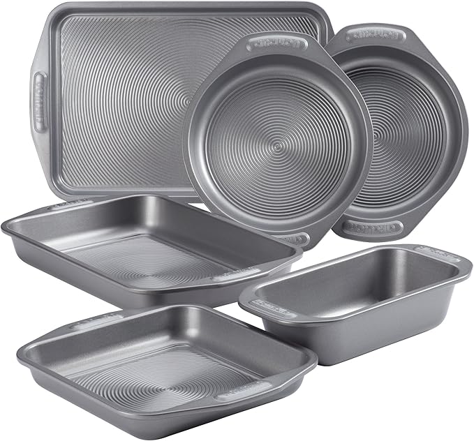 Nonstick Bakeware Set with Nonstick Bread Pan, Cookie Sheet