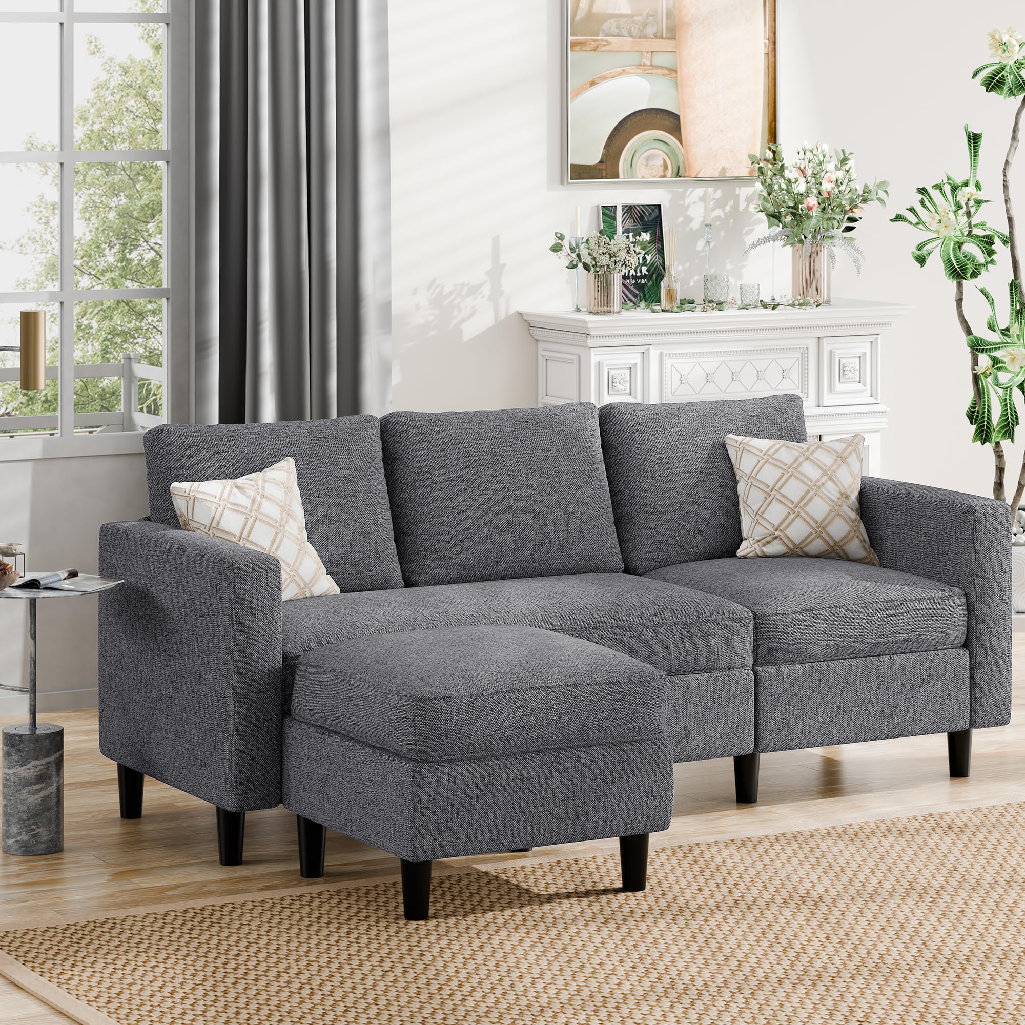 Sectional Sofa Couch Convertible L Shaped Sofas