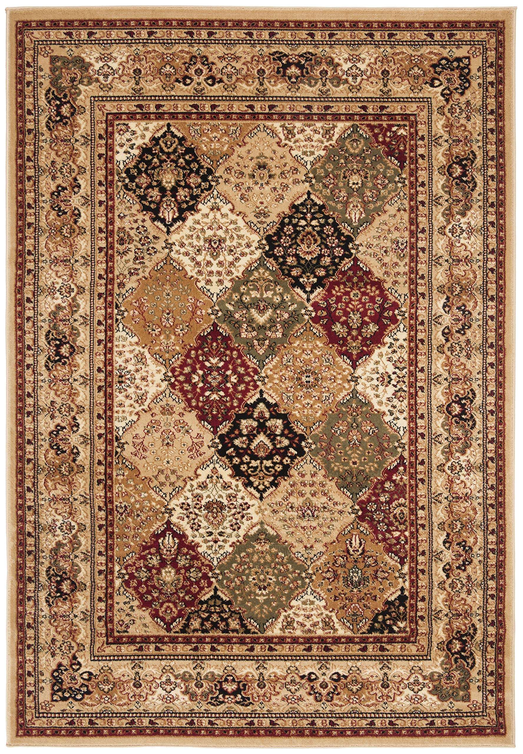Lyndhurst Collection Area Rug - 9' x 12', Multi & Beige