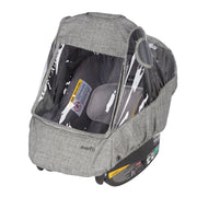 Car Seat Weather Shield, Rain Cover, Ventilated Panels (Gray Melange)