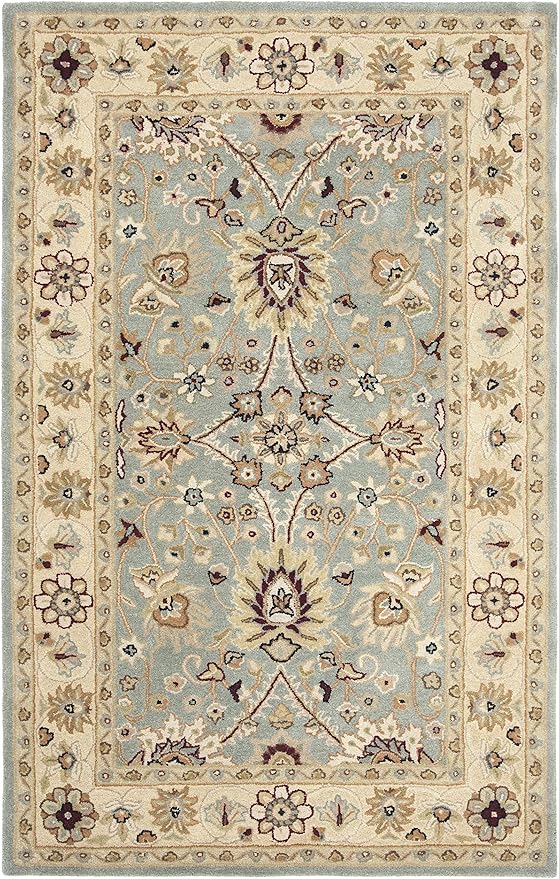 Antiquity Collection Area Rug - 6' x 9', Chocolate & Blue