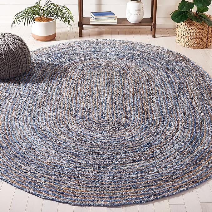Cape Cod Collection Area Rug - 4' x 6' Oval, Red & Multi