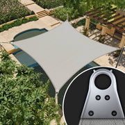 Grey Rectangle/Square Super Ring Sun Shade Sail Order to Make UPF50+ Canopy Awning