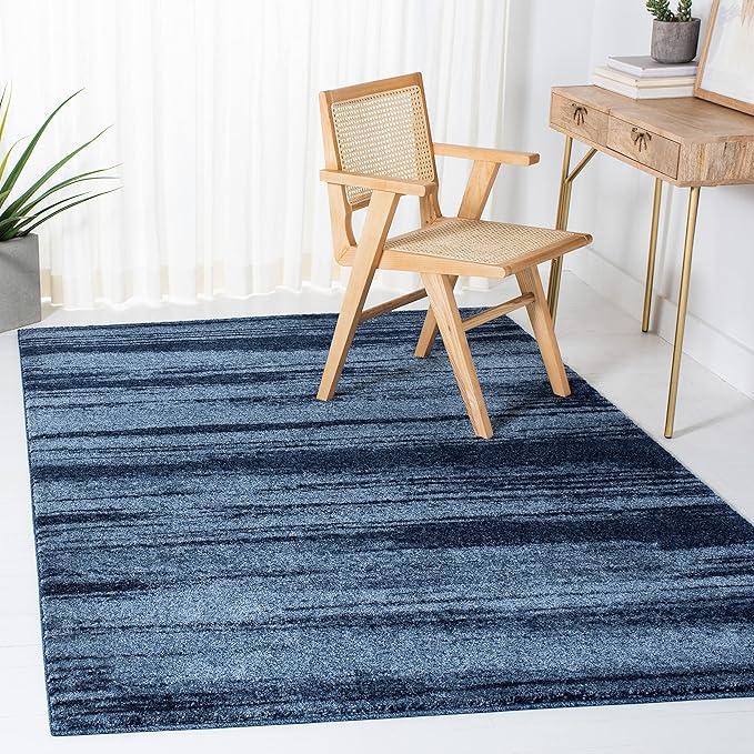 Retro Collection Accent Rug - 3' x 5', Dark Grey & Light Grey, Modern Abstract Design