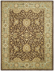 Antiquity Collection Area Rug - 6' x 9', Chocolate & Blue