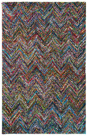 Nantucket Collection Area Rug - 6' x 9', Red & Blue & Multi